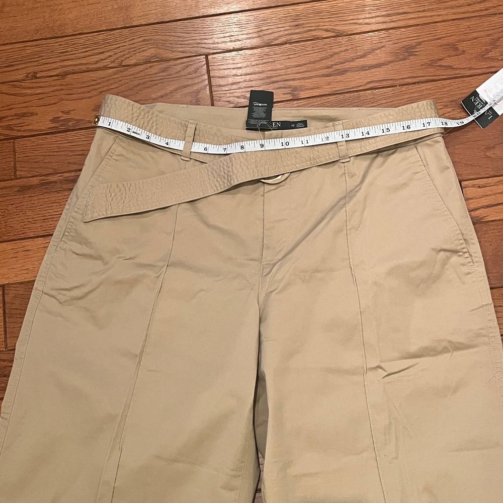 NWT Lauren Ralph Lauren cropped wide leg pant 10 - Picture 6 of 8